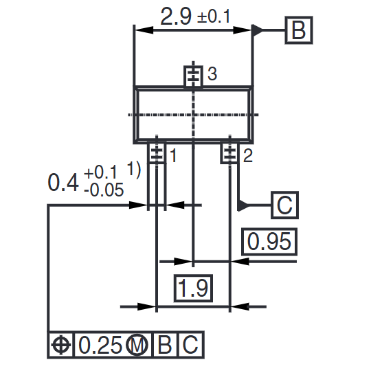 BC817 SOT-23 dimensions